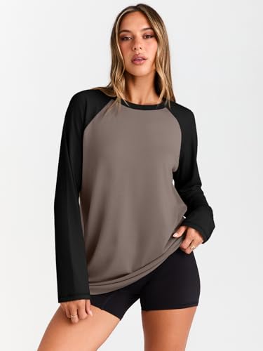 Trendy Queen Women Oversized Long Sleeve Shirt 2025 Summer Casual Basics Top Loose Fit Tee Fashion Cute Clothes3