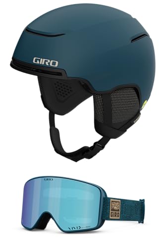Giro Jackson MIPS - Casco de esquí y Snowboard con Gafas a Juego, Color Azul Mate y Rejilla de Aventura, Talla M (54-59 cm)