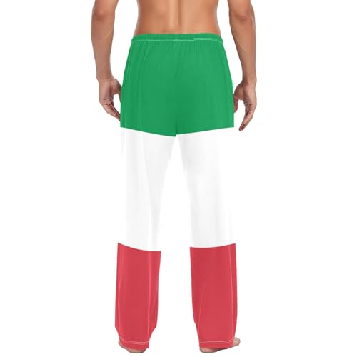 Men's Pajama Pants Casual Sleepwear Breathable Pjs Bottoms with Pocket Drawstring S2