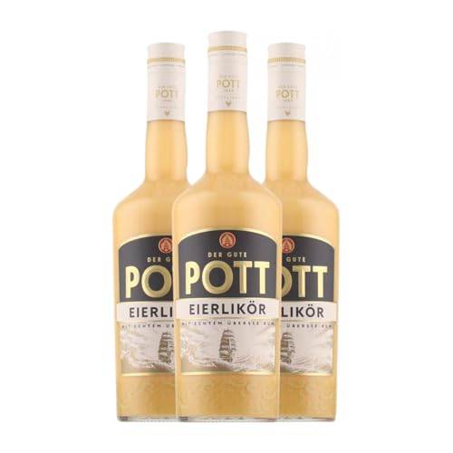Licores Pott Eierlikör 70 cl (Caja de 3 Botellas de 70 cl)