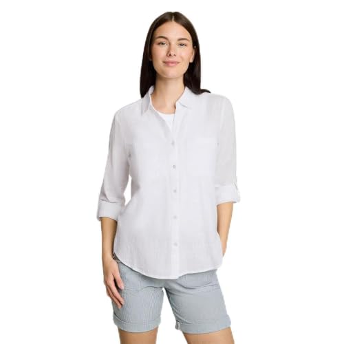 Tom Tailor Damen 1035247 Bluse, 20000-White, 46 – Ansicht 1