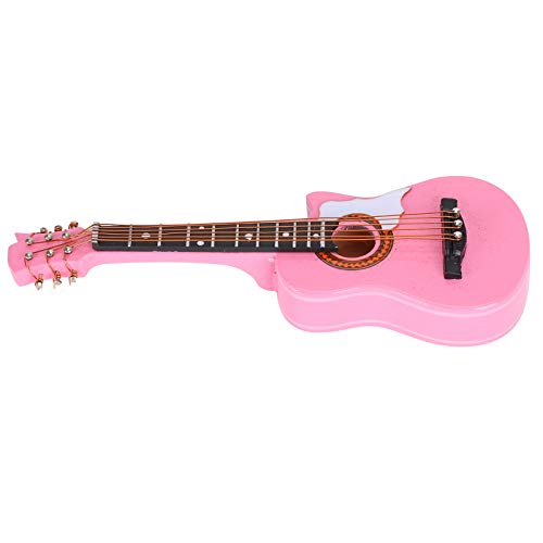 Guitare Miniature en bois avec support et étui, Mini Instrument de musique Miniature modèle de maison de poupée… - Les Beatles, Paul McCartney, John Lennon, RIngo Starr, George Harrison Guitare Miniature en bois avec support et étui, Mini Instrument de musique Miniature modèle de maison de poupée… – Image 3