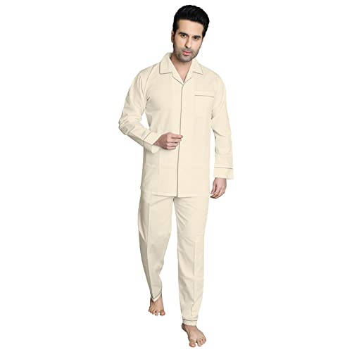 Image of Men's Cotton Solid Night Suit