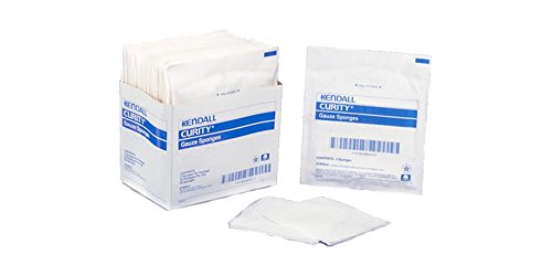1806 Sponge Curity 2s Gauze CldVbv Sterile Cotton 2x2 8ply 100 Per Pack, 2 Pack