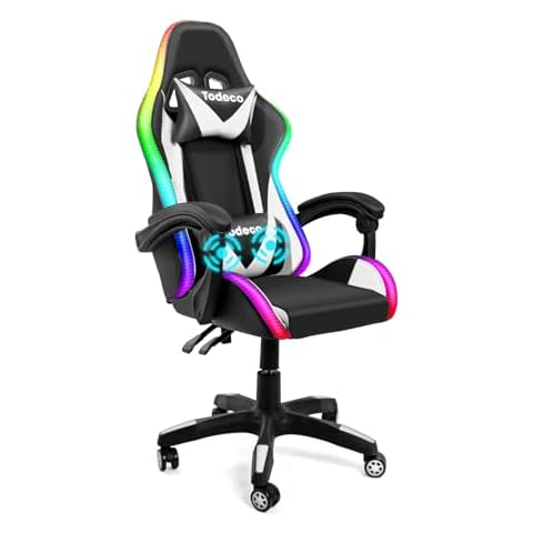 Chaise Gaming Todeco avec Massage Cover