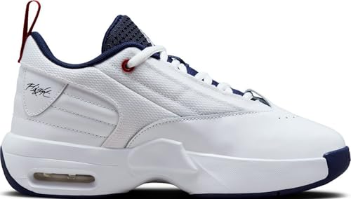 Jordan Max Aura 6 Big Kids' Shoes (FQ8297-100, White/Varsity Red/Midnight Navy) Size 4.52