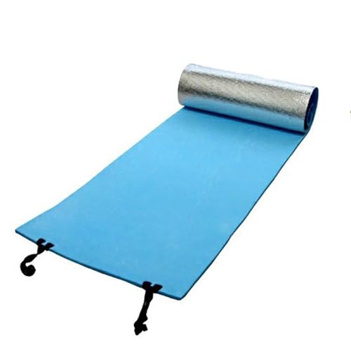 Esterilla de yoga gruesa para entrenamiento, esterilla de camping, esterilla de entrenamiento impermeable, alfombrilla de espuma para camping, versátil, con rebote suave para danza, hierba, fitness