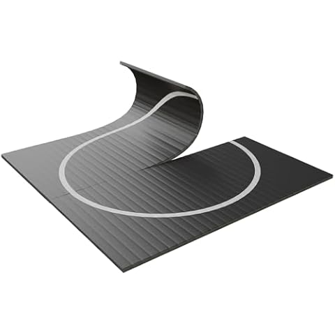 Efficraft 10' x 10' Wrestling Mat Jiu Jitsu Mats Wrestling Mats for Home Flexi Roll Wrestling Mat 10' x 10' BJJ Mats Jiu Jitsu Mats for Home Judo Mats Martial Arts Mats Cover