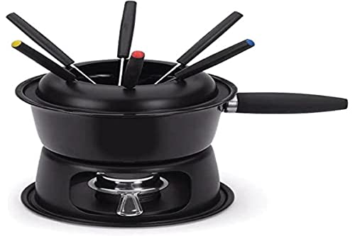 Conjunto para Fondue Forma Inox Lugano Preto - 11 peças