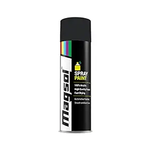 MAGSOL Heat Resistant Spray Paint HR Matt Black | Automotive High Heat Spray Paint | Easy-Press Nozzle & Wide Spray Pattern | Spray Paint Can for Cars and Bikes (400ml)