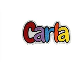 Nombres Bordados A Maquina Parche bordado nombre. ´´Caramel´´ personalizable en colores y tamaño.
