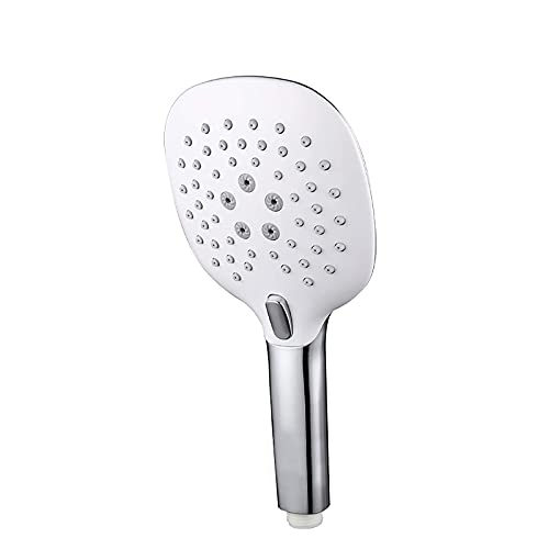 Cabezal de ducha de mano LaseVe ABS blanco y cromo