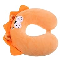 BELLIFFY Cute Lion U-shaped Memory Foam Neck Pillow for Travel Boys and Girls Adults for Sleeping Airplane Car Train Chair Recliner