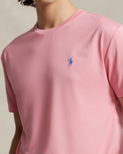 Image of POLO RALPH LAUREN Mens Classic Fit Performance Jersey T-Shirt (US, Alpha, X-Large, Regular, Regular, FL Pink)