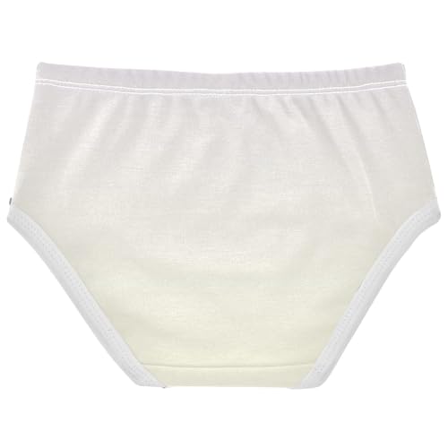 Joisal Toddler Girls Underwear 2t Cotton Little Girl Panties Print Undies Kids Briefs Magnolia Light Yellow Gradient2