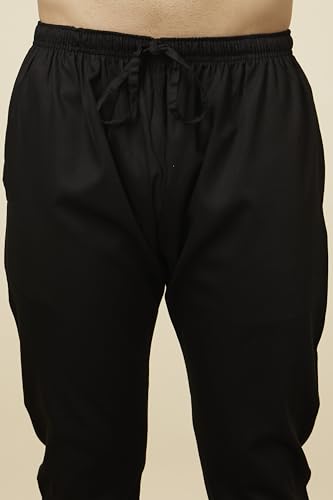 Image of Manyavar Men's Solid Pencil Cut Pyjama (1pc)