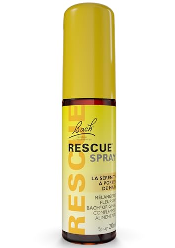 Bach RESCUE REMEDY Spray 20mL Natural Stress Relief Homeopathic Flower Essence Vegan Gluten & Sugar-Free Non-Habit Forming (Packaging May Vary)