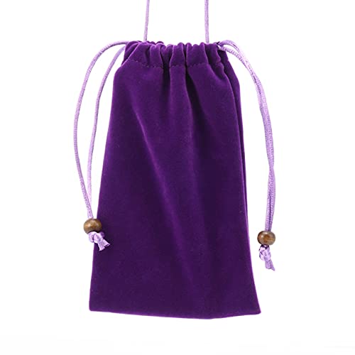 Hanging neck Microfiber Pouch - Cell Phone Soft Storage Bag Microfiber Glasses Sleeve Pouch Sunglasses Bag Electronic Gadgets Case Cover with Drawstring Closure(7.5 inch)