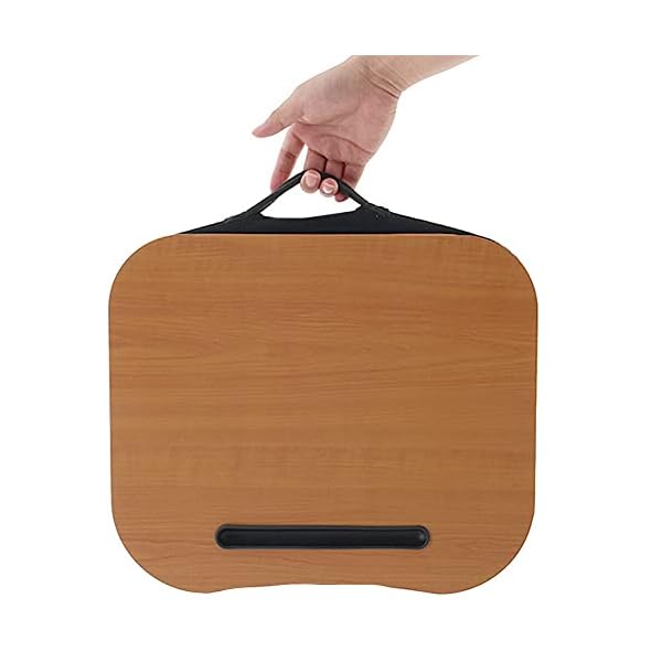 Kosoree Travel Portable Laptop Tray With Cushion Base Sofa Bed PC Notebook Knee Desk - Image 6