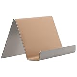 lurrose ステンレス製名刺スタンド オーガナイザー デスクトップ用 ビジネスカードホルダー コンパクトでシンプルなデザイン 会議 オフィス