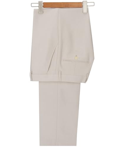 Men's 2 Piece Suit Metal Clasp Stylish Casual Business Slim Fit Suit Solid Wedding Prom Tuxedo Groomsmen4