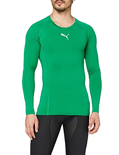 PUMA Liga Baselayer LS Camiseta Técnica, Hombre, Pepper Green, L