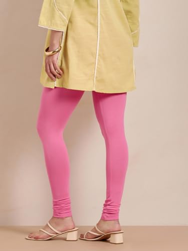 Image of TWIN BIRDS Tailored Cut and Classic Fit Super Stretchable Elastane Fabric Churidar Leggings for Women