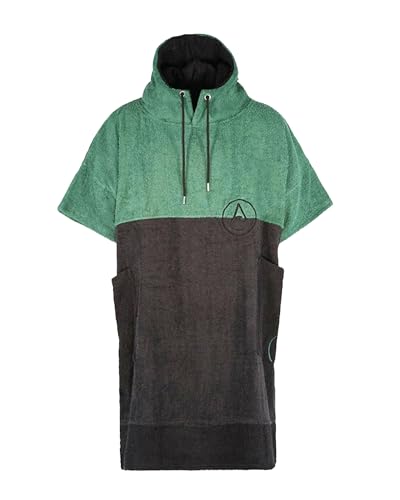 Photo de WAVE HAWAII Poncho de Bain Move pour Femme & Homme | Taille M, 170-200 cm | 100% Coton avec Haute Absorption d'Eau | Serviette-Poncho de Surf | Aide au Changement pour la Plage