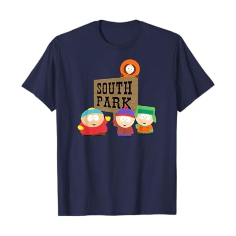 South Park Gang with Sign T-Shirt Cover