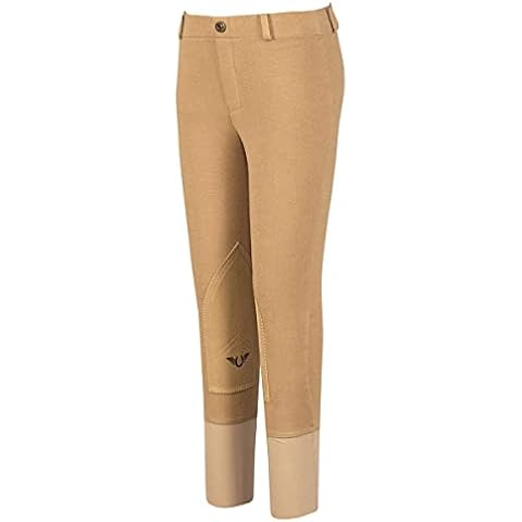 TuffRider Girl's Lowrise Pull-On Breech, Sand Cover