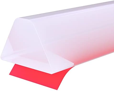 39 Inch Collapsible Shower Water Dam, Shower Threshold Water Dam Shower Barrier, Dry and Wet Separation Door Dam Water Stopper Kitchen Shower Threshold Silicon Water Blocker(Mini Trapezoid)