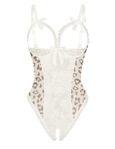 Image of Avidlove Women One Piece Lingerie Sexy Lace Babydoll Mini Bodysuit