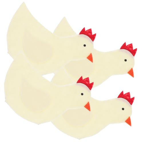 Alipis 4pezzi Sacchetti Per Uova Di Pasqua in Copriuova Forma Di Pulcino Decorazioni Pasquali Per Uso Domestico e Feste