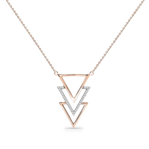 Lab Grown Diamond Necklace for Women, 925 Silver Anti Tarnish