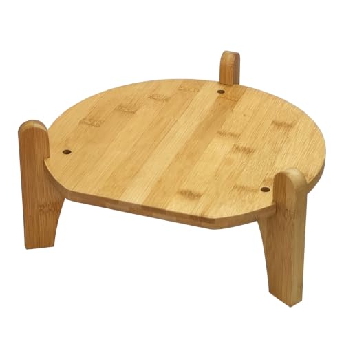 Image of Drink Dispenser Stand, 11-inch Inner Diameter Bamboo Wood Water Dispenser Stand, 3-5 Gallon Beverage Dispenser Holder Water Crock and Other Water Jar