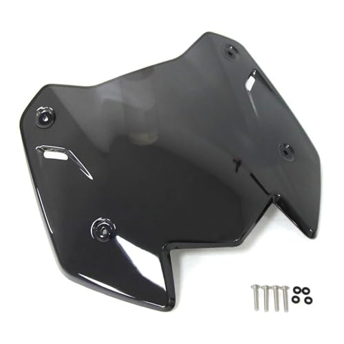 Windschild Motorrad-Windschutzscheibe Für Yamaha T-MAX 560 MAX TECH 2025–2026 Sonnenblende, Windabweiser, Spoilerschutz, Verbreiterte Kanten Spoiler Deflektoren(Dunkles Titan)