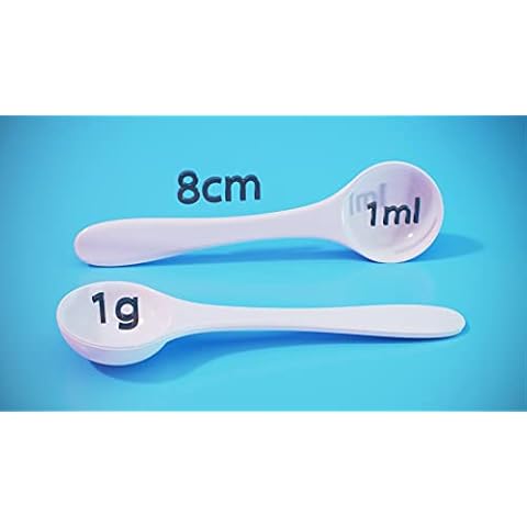 1 Gram, 1g or 1ml Plastic Measuring Spoon Scoop Food Baking Medicine Powder Vet Cover