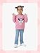 Disney Minnie Mouse Girl Sweater Loose Long Sleeve Knitted Jumper Character Print Warm Outfit Birthday Holiday Casual Dress up Fall Winter Clothes Pink 12-13 Y