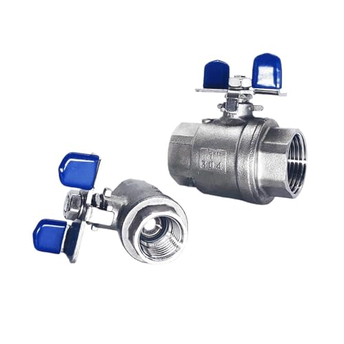 Válvula de bola de acero inoxidable 304 de 3/4 de paso completo BSPT tipo A 3