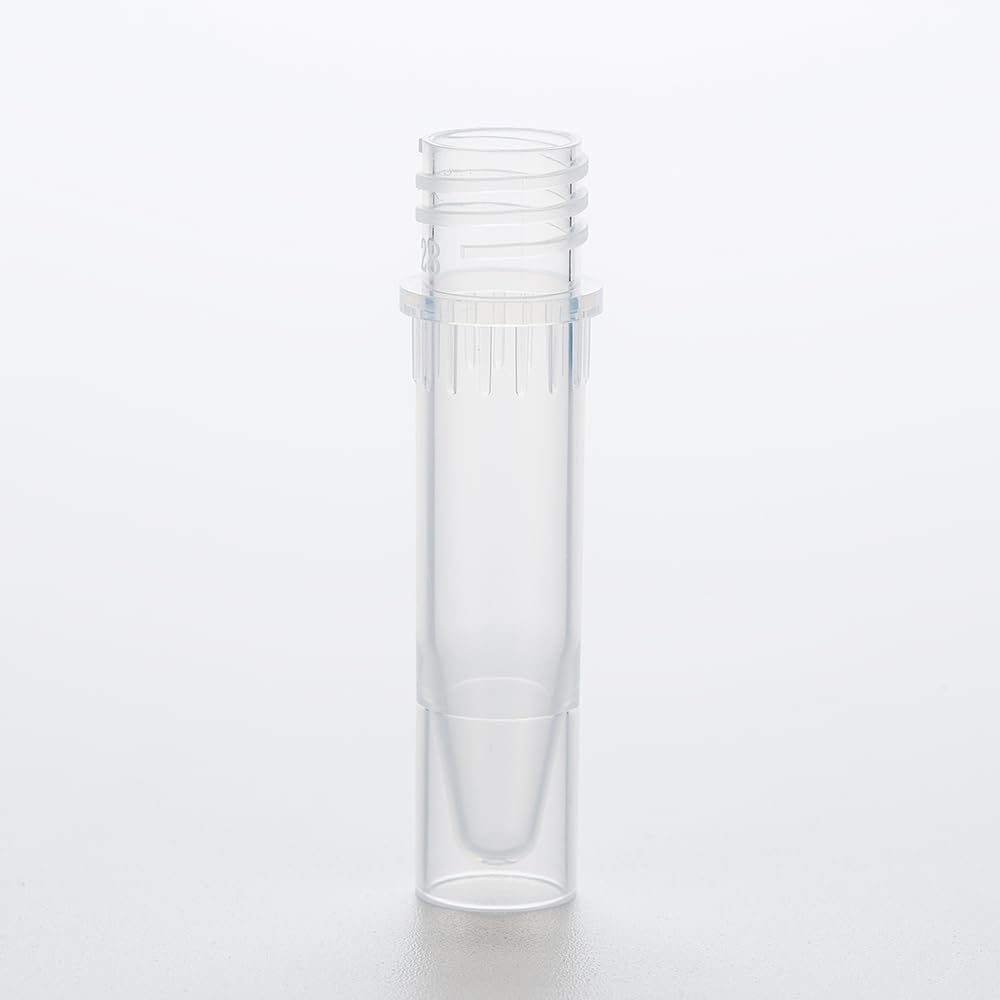 Microtubes à bouchon à vis de 1,5 ml, flacons cryogéniques, tube autoportant, transparent non stérile, PP, 500 tubes/paquet, 10 paquets/boîte