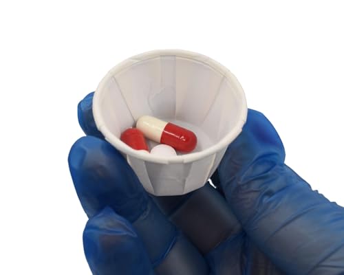 1oz Wax Paper Medicine Cups - 28ml, Pack of 250 | Eco-Friendly & Leak Resistant Pots | Perfect for Medical, Pills, Lab Sampling, Home Food Service & Portion Control