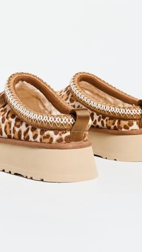UGG Women's Tazz Plains Slipper, Felicity Leopard Jasmine, 8 - image 3