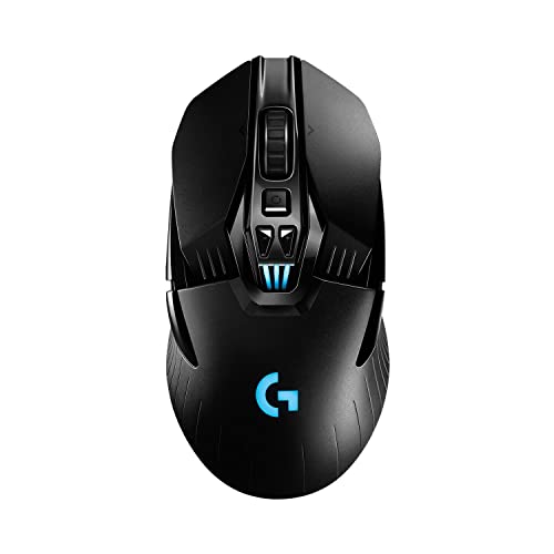 Logitech G Mouse para jogos sem fio Lightspeed 903, sensor Hero 16K, 16000 DPI, RGB, leve, botões programáveis, vida útil da bateria de 140 horas, recarregável, ambidestro, PC/Mac, preto glide