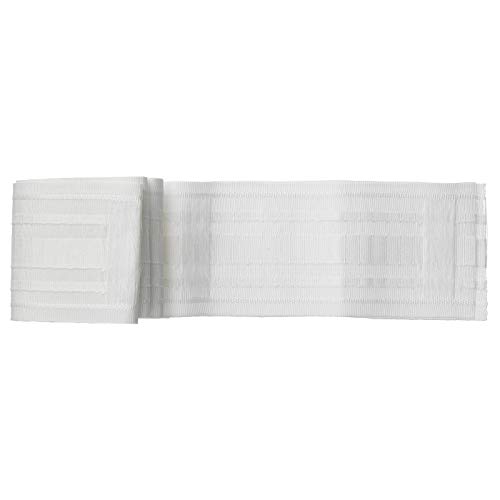 QINGNIAO Curtain Accessory Kronill Gathering Heading Tape for Making Pleated Curtains Width 3.3 Length 161 Curtain Pinch Tape Pull Pleat TapeWhite Polyester100%