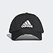 adidas 6Pcap Ltwgt Emb Gorra de Tenis, Hombre, Negro (Negro/Negro/Blanco), M