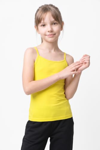 Image of Kurve Girl's Sleeveless Tank Top - Stretch Undershirts Cami Camisole, UV Protective Fabric, Rated UPF 50+ (Made in USA)