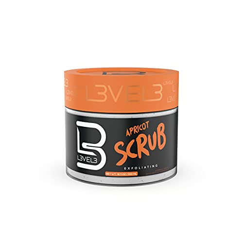 L3 VEL3 Apricot Scrub - Gently Exfoliates - Deep Cleans Pores - Elimina contaminantes y construye - Brightens Complexion instantáneamente - Adecuado para todas las pieles - Rejuvenates de piel - Fácil