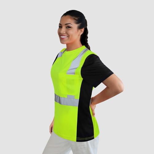 Camisas de seguridad para mujer reflectantes de alta visibilidad 2