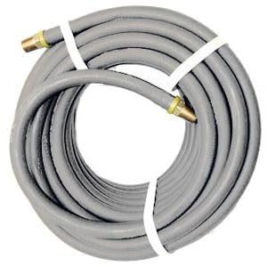 ((similar))Contractor's Choice GRAY-38X025 Gray 3/8" x 25' Air Hose with 1/4" NPT Push-Lock Fittings