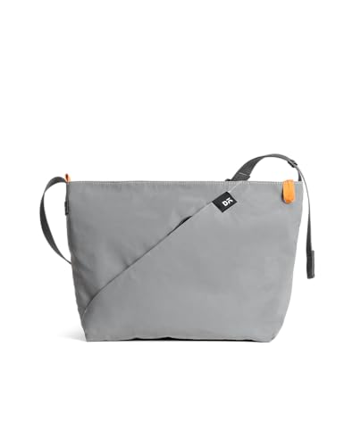 DailyObjects Joules Crossbody Bag For Girls, Men and Women| | One Spacious Main Zippered Compartment and Two Deep Slip Pockets | Detachable Strap - Light Grey